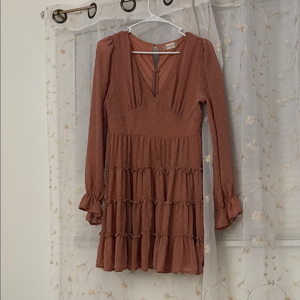 Elegant Long-Sleeve Dress